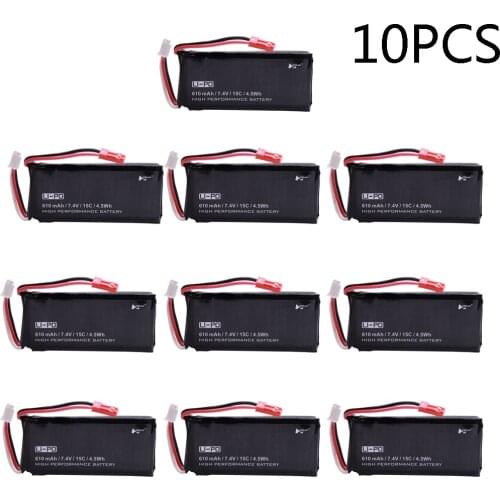 7.4V 610mah battery for Hubsan X4 H502S H502E RC Quadcopter Spare Parts 7.4V Battery for H502-16 Hubsan X4 FPV RC Drone 10PCS