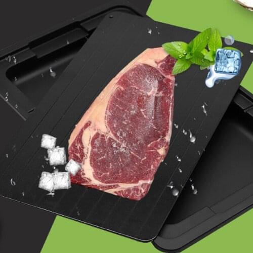 Aluminium Fast Defrosting Tray Frozen Meat Thawing Fresh Healthy Rapid Defrost Plate Food Gadgets Kitchen Tools