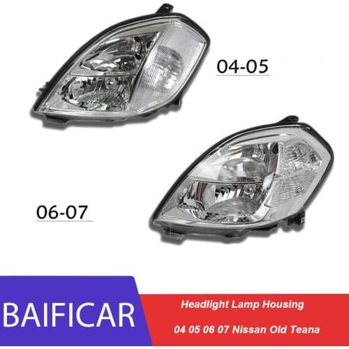 Baificar Brand New Left Right Headlight Lamp Housing For 2004 2005 2006 2007 Nissan Old Teana