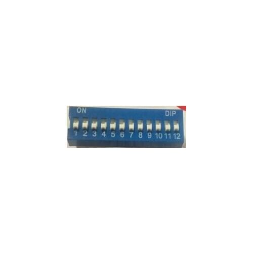 FREE SHIPPING 20PCSx China Quality DS-12 Blue 12P DIP Switch 2.54mm 12 Position Encoder Switch Slide Switch
