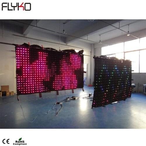 Free shipping Indoor Stage background P4,P5,P10 LED video curtain