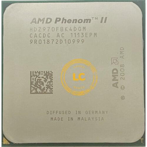 AMD Phenom II X4 970 Black Edition X4 970 3.5 GHz Quad-Core CPU Processor HDZ970FBK4DGM Socket AM3