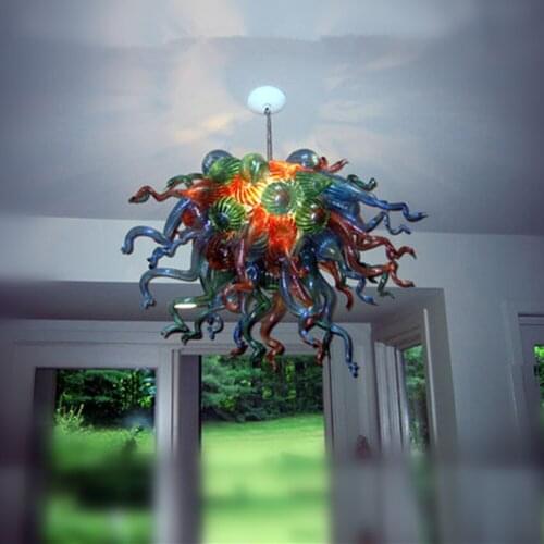 Nordic Decorative Led Chandeliers Lighting Living Room Kitchen Lamp Hand Blown Glass Ceiling Chandelier for Bedroom Luminarias