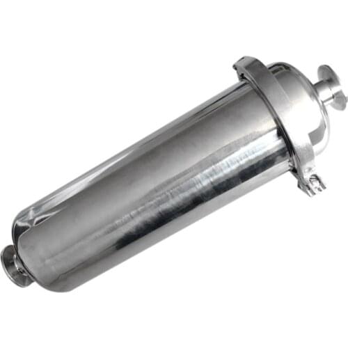 Long 380mm Tri Clamp Inline Strainer with 102mm Body 304 Stainless Steel Fliter Food