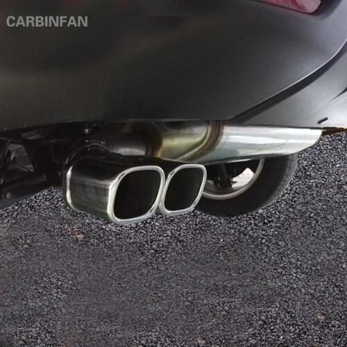 For Nissan Qashqai 2016 2017 Exhaust Pipe Tail Pipe Muffler Cover stainless steel exhaust Pipe Car exhaust pipe cover B56