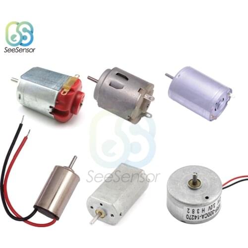DC 1.5V 3V Mini Micro DC Motor for DIY Toys Hobbies Smart Car Motor 130 180 300 370 380 610 612 614 716 720 Hobby Gear Toy Motor