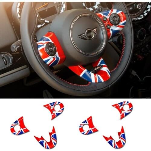 Car Steering wheel multi-function button decoration stickers For BMW MINI Countryman F54 F55 F56 F57 F60 Cooper JCW accessories