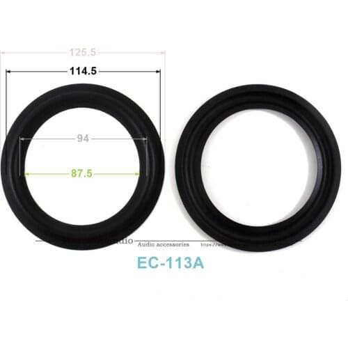 New 10 pcs /lot = 5 Pair 5inch Woofer Repairable Parts / Speaker Rubber Surround ( 125.5mm / 114.5mm / 94mm / 87.5mm )