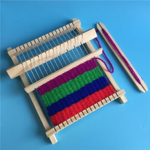 NEW Mini Children Loom Toy Kindergarten Knitting Machine Yarn Handmade DIY Materials Waldorf Montessori Toys