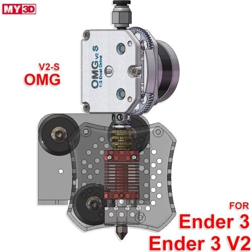Upgrade Ender 3 V2 Dual Drive Metal Extruder For 3D Printer Bowden TPU Soft Filament E3D V6 Titan BMG MY3D OMG