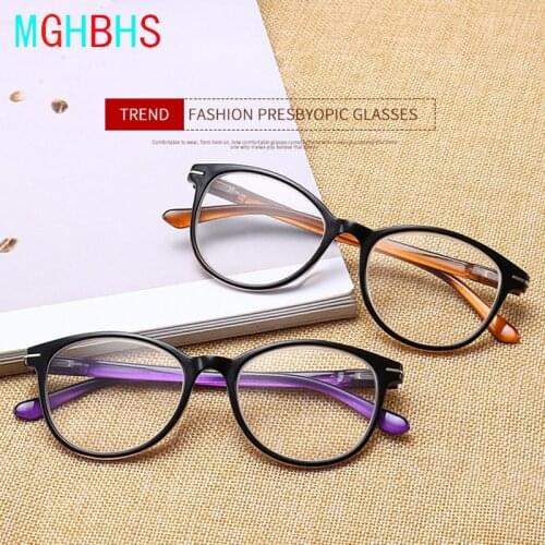 OYDCH New ultra light ladies reading glasses fashion cats eye mens reading glasses +100 +150 +200 +250 +300 +350 +400