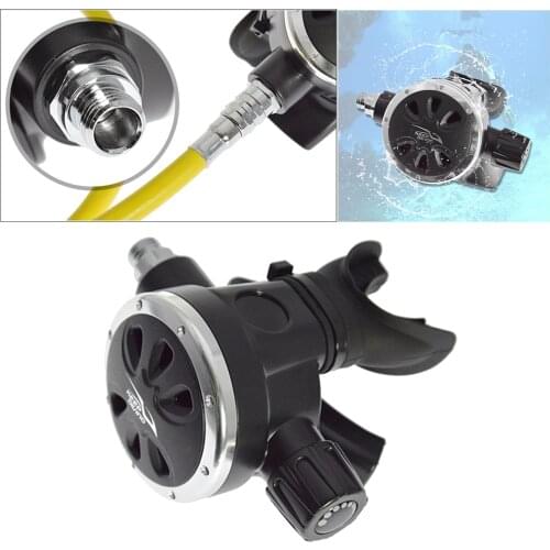 Diving Regulator 2nd Stage Octopus Flexible Diver Breath Adjusting Explorer Mouthpiece Brass Connector