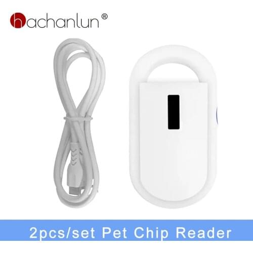 1/2pcs Pet RFID Chip Reader Microchip Reader ISO Chip ISO11784/5 FDX-B Pet Dog Cat Scanner 134.2khz for Rfid rabbit Ear Tag