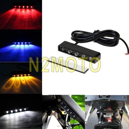 Ultra Bright LED Licence Plate Light Motorcycle Red White Amber Turn Signal Indicator Number Plate Light for Honda Suzuki YAMAHA