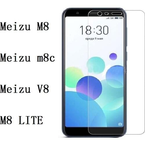 Premium Tempered Glass For Meizu M8/M8 LITE Screen Protector Toughened protective film For Meizu M8 C M8C V8 Case Glass