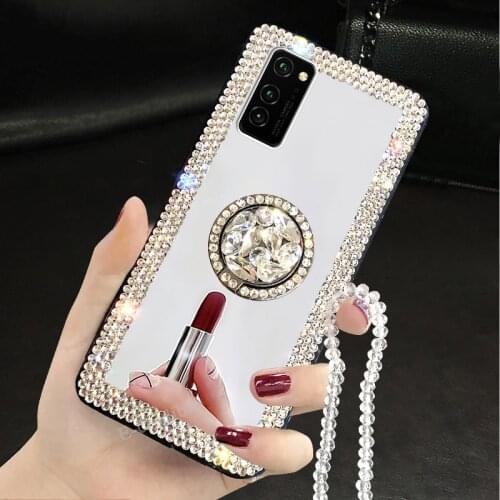 Mirror Diamond Soft Case for Samsung Galaxy S20 Ultra S10 S8 S9 Note10 Plus Note9 A71 A51 A21 A01 A70 A50 A40 A30 A20s A10s