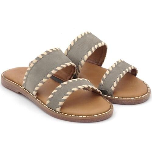 Womens Slippers Genuine Leather High Quality Slipper Made in Turkey