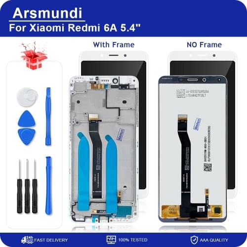 5.45" For Xiaomi Redmi 6A LCD Display Touch Screen Digitizer Assembly With Frame For Redmi 6A / 6 Global Version