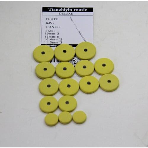 1ste 16 Hole Flute Leather Sound Hole Mat Flute Sheepskin Band Accessories Flute repair sheepskin pad