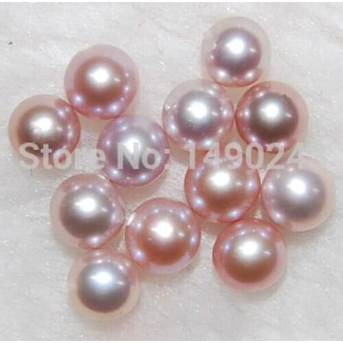 20 Pcs 7-8mm Natural Lavender Love Wish Pearl Party Gift Oyster Round Loose Colored Pearls