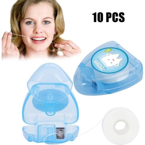 5/10 Box 50M Portable Dental Floss Teeth Stick Care Picks Tooth Cleaner Health Hygiene Supplies Toothpicks Oral Hygiene