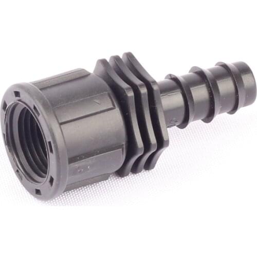 50pcs 1/2" Female Tread To 16PE Hose Straight Connector Irrigation Hose Coupling Nipple Garden Watering System Hose BU Fittings