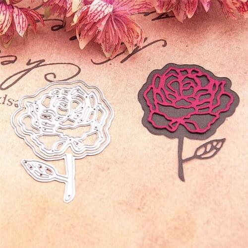 5x6.6cm The roses Scrapbooking DIY Embossing Mothers Day paper dies cutting dies carbon steel cutter Metal die cards