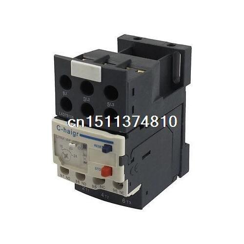 AC 16-24A Range 3P Motor Thermal Overload Relay w LAD7B106 Terminal Block Base