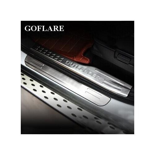 Car Styling for Mitsubishi Outlander GF/GG/ZJ/ZK 2013-2019 door sills scuff plates thresholds portector cover trim welcome petal