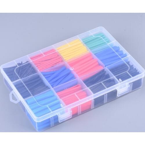 Free shipping 800pcs colours Polyolefin Shrinking Assorted 2:1 Heat Shrink Tube Wire Cable Insulated Sleeving Tubing Set