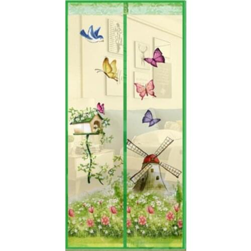 Hot summer cortinas cocina Anti-flies Anti-mosquito curtain magnetic screen door ventilation For living room bedroom door