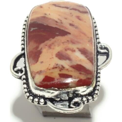 Jasper Ring Silver Overlay over Copper, USA Size: 9.25 , R5858