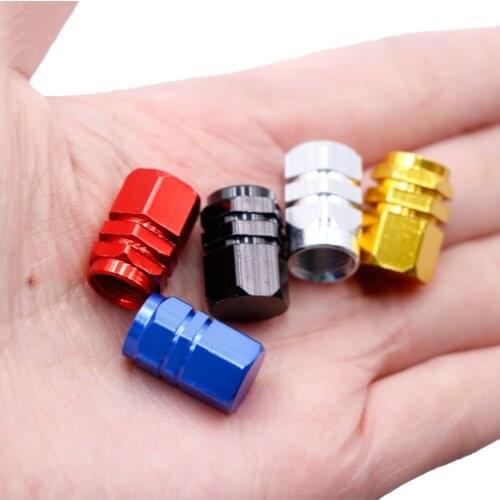 4pcs Car Tire Valve Caps Car Tire Gas Cap Truck Tire Wheel Air Valve Caps Tyre Cover Aluminum Alloy Tire Gas Car Accessories