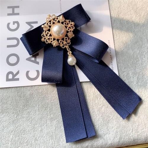 Korean Designer Fashion New Fabric Bow Tie Pearl Shirt Professional White Shirt Luxury Bowtie for Men Wedding Accessories 2019