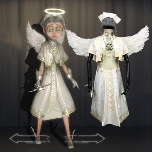Game Identity V Cosplay Costume Doctor Emily Dyer Holy Angel Cosplay Costume Halloween Carnival Party Cosplay Costumes
