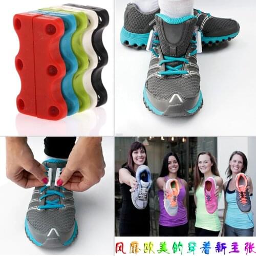 Creative Magnetic Casual Sneaker Shoe Buckles Closure Tool Accessory No-Tie Shoelace