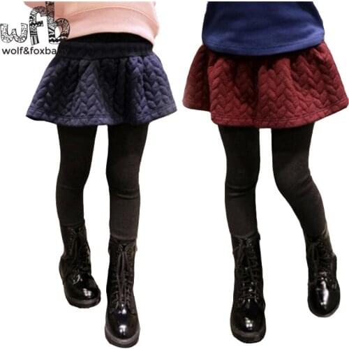 Retail 3-10years leggings pants candy color pantskirt thickened cotton children Kids infant Baby for spring autumn fall winter