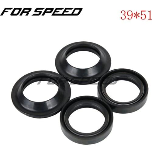 Motorcycle 39x51x8/11mm Front Fork Damper Oil Seal Rubber Shock Absorber DC For Honda Steed 400 600 Steed VLX400 600