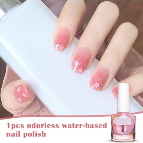 Non-Toxic Nail Polish Easy Peel Off & Quick Dry Water Based Nail Polish for Women Teens Kids EF