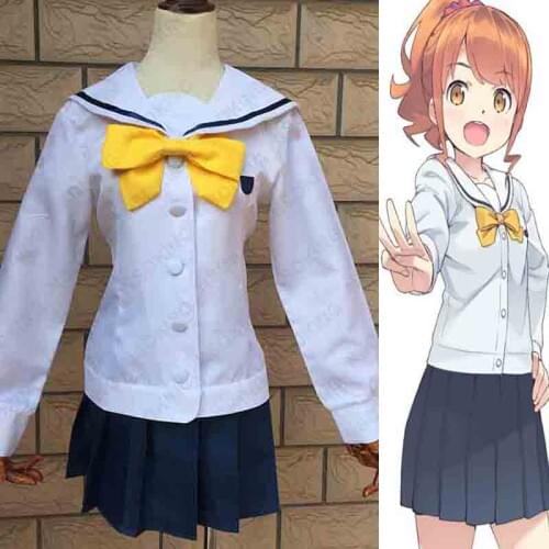 New Anime Eromanga Sensei Megumi Jinno School Uniform Cosplay Costume Tailor Made