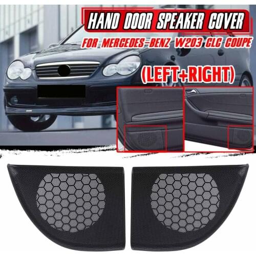 New Car Hand Door Side Door Speaker Cover Trim Horns Cover For Mercedes For Benz W203 CLC Coupe 2Dr A20372703889051 ABS Plastic
