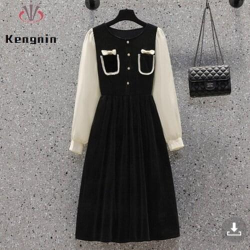 2021 Summer European Style Women Short Sleeve Dress Patchwork Plaid Loose Female Robe Dress Casual Ladies Vestidos Dress KE1172