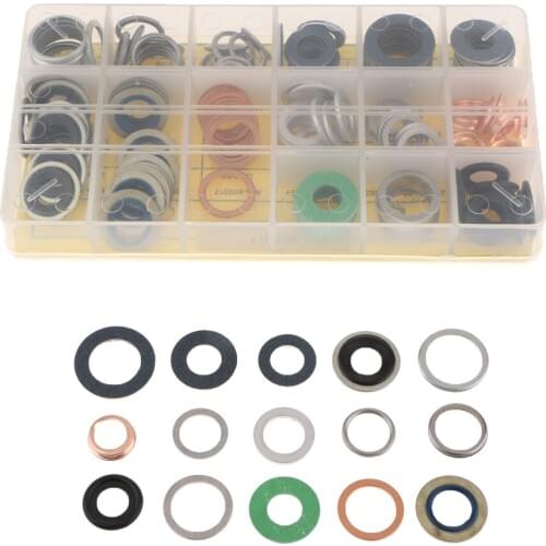 150Pcs Engine Oil Drain Plug Crush Washer Screw Gaskets for Auto Oil Drain