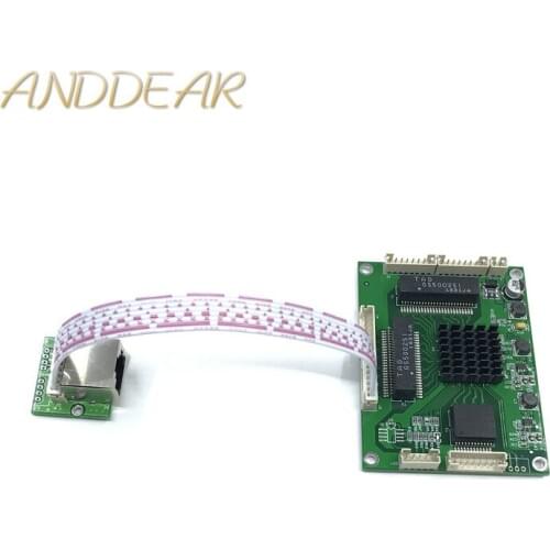 Industrial grade mini 3/4/5 port full Gigabit switch to convert 10/100/1000Mbps Transfer module equipment weak box switch module