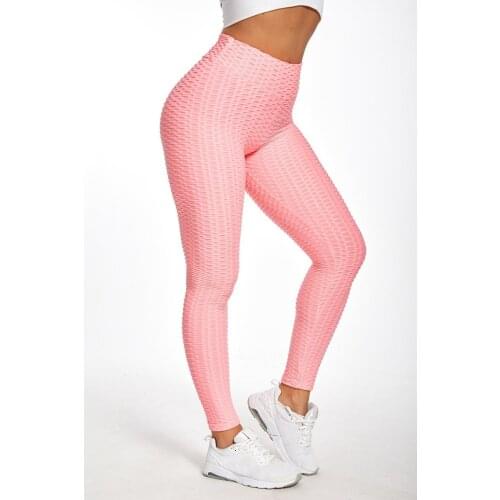 Sport Leggings Women Gym High Waist Push Up Yoga Pants Jacquard Fitness Legging Running Trousers Woman Tight Sport Pants Casual