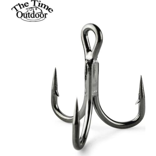 20PCS/lot Super Strong Sharp fishing hook 4X Quadruple High carbon steel treble sea hooks Anchor saltwater fishhook size8-4/0