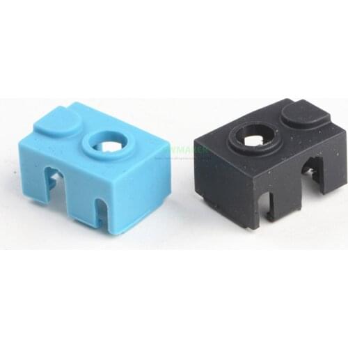 1pcs Prusa Mini 3D Printer Extruder Heat Block Silicone Socks Blue Black High Temperature Resistance 3D Printer parts