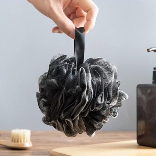 Bamboo Charcoal Fiber Bath Ball Shower Mesh Foaming Exfoliating Scrubber Body Skin Cleaner Cleaning Tool Bathroom Accessories