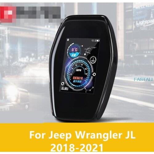 For Jeep Wrangler JL 2018-2021 Smart LCD key modification mobile phone remote control remote start high quality Free shipping