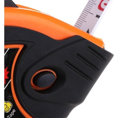5m 7.5m Retractable Tape Measure 3-Way-Lock Metric Rubber Measuring Tape Rule
